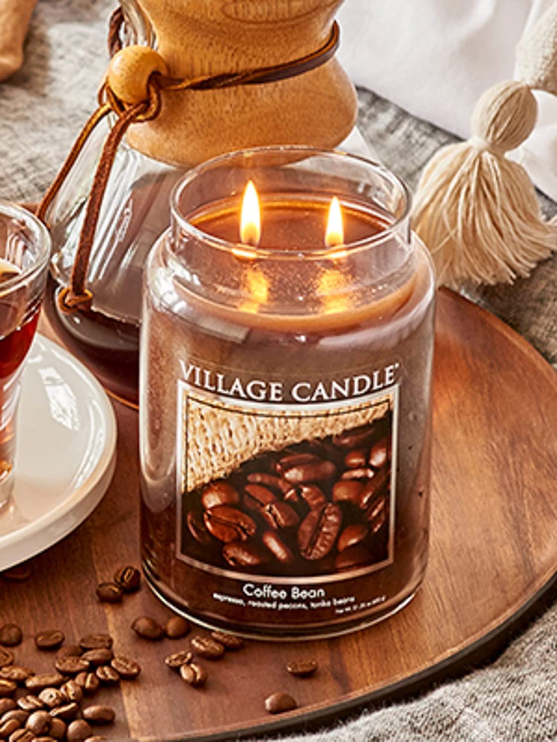 Coffee scented candle